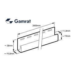 GAMRAT Listwa PCV typu 